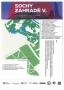 Mapa soch rozmístěných v zahradách a v centru města