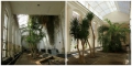 Interiér Palmového skleníku před obnovou a po ní