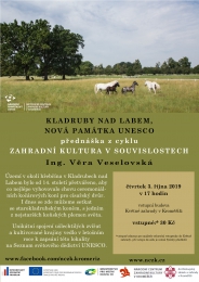 Kladruby nad Labem, nová památka UNESCO | přednáška